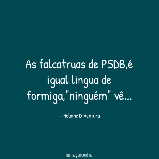 As falcatruas de PSDB