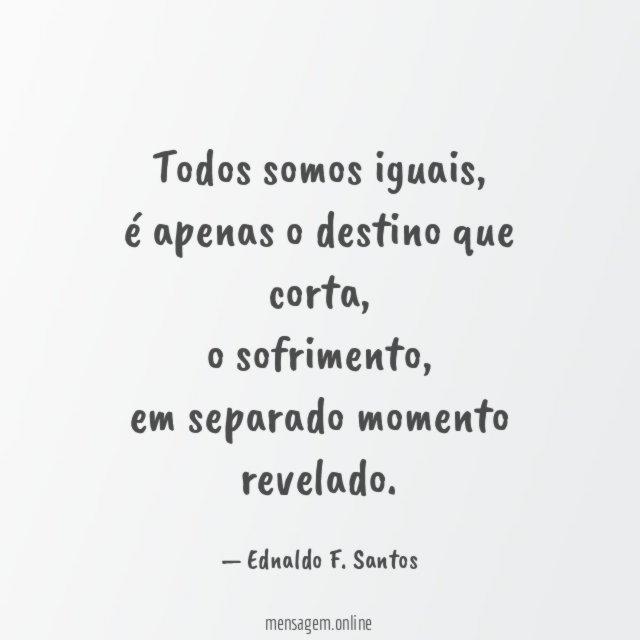 Todos somos iguais