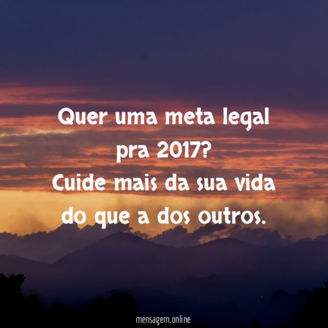Quer uma meta legal pra 2017