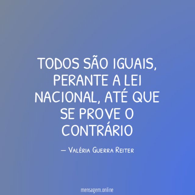 TODOS SÃO IGUAIS