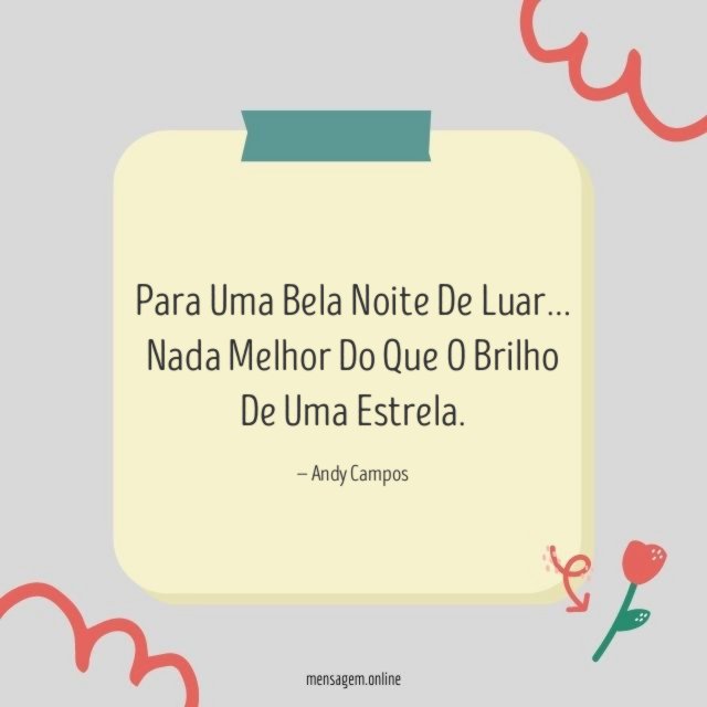 Para Uma Bela Noite De Luar