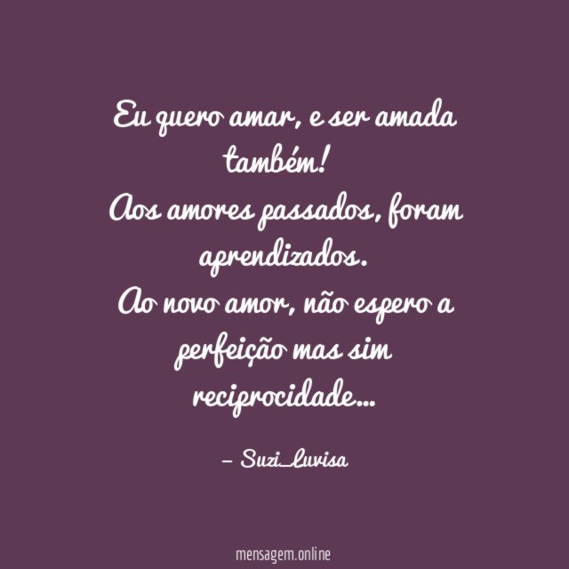 Eu quero amar