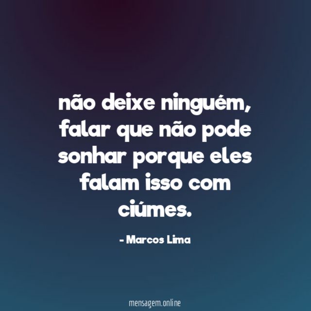 não deixe ninguém
