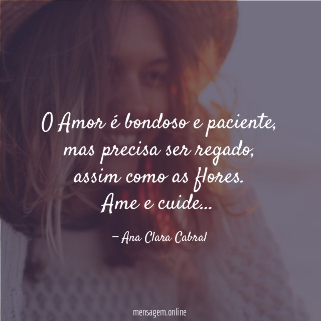O Amor é bondoso e paciente