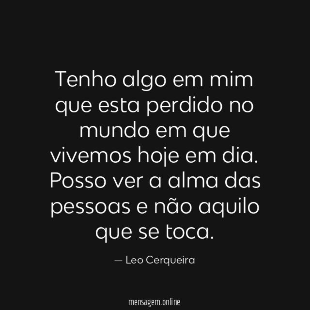 Tenho algo em mim que esta perdido no