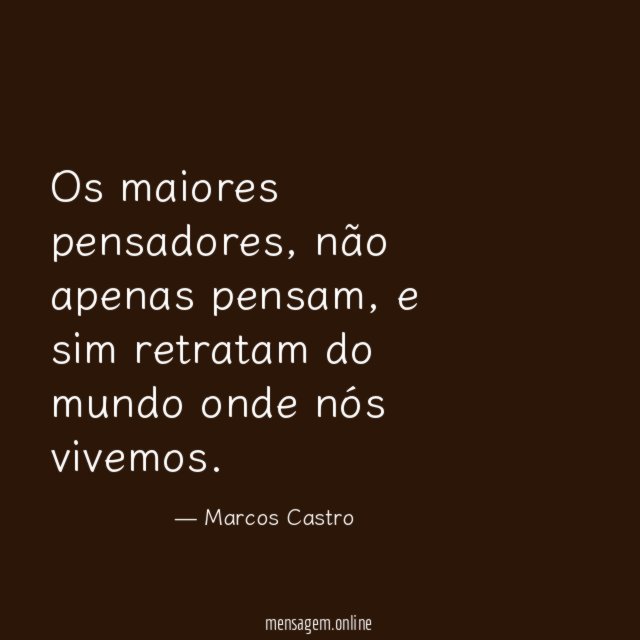 Os maiores pensadores