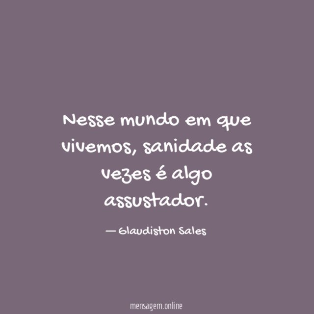 Nesse mundo em que vivemos