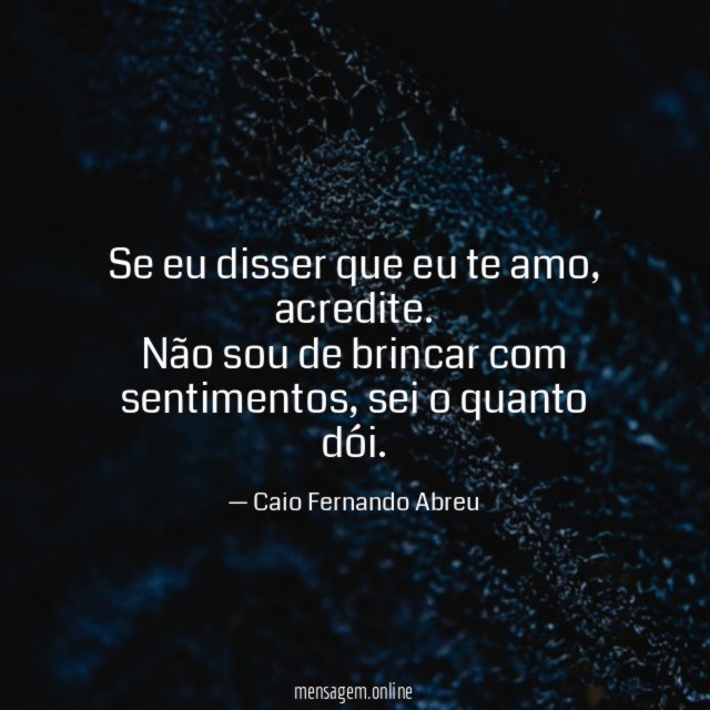 Se eu disser que eu te amo