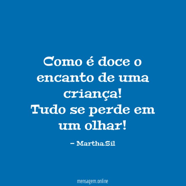 Como é doce o encanto de uma criança