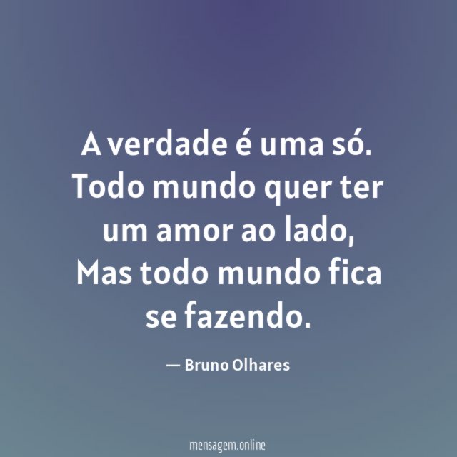 A verdade é uma só