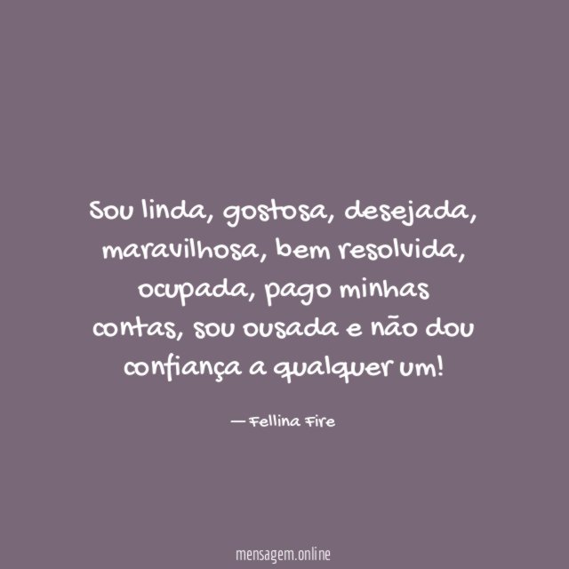 Sou linda
