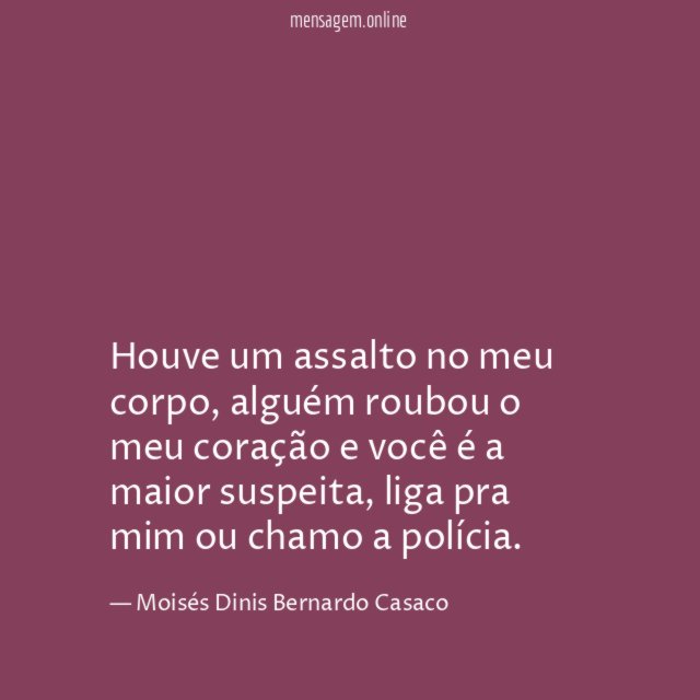 Houve um assalto no meu corpo