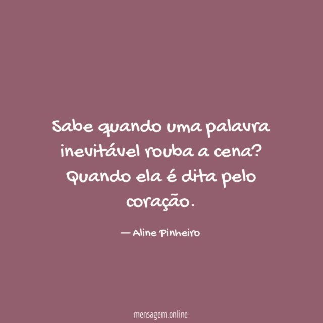 Sabe quando uma palavra inevitável rouba a cena