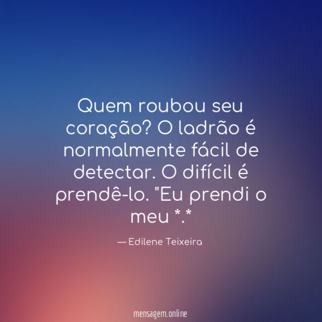 Quem roubou seu coração