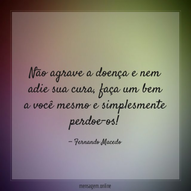 Não agrave a doença e nem adie sua cura
