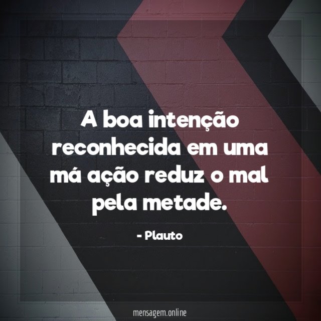 A boa intenção reconhecida em uma má ação