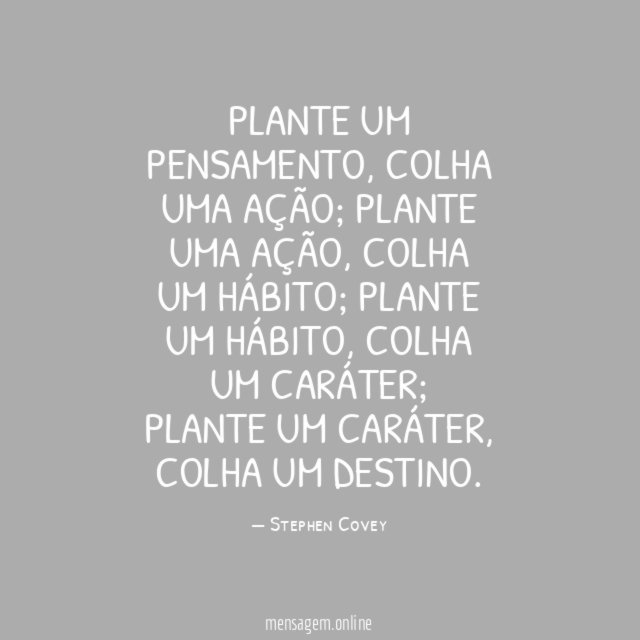 Plante um pensamento