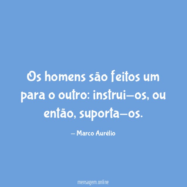Os homens são feitos um para o outro