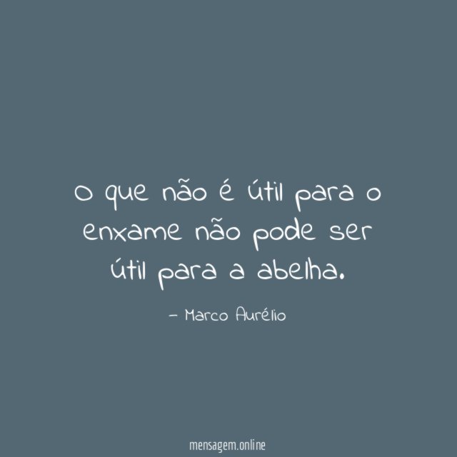 O que não é útil para o enxame