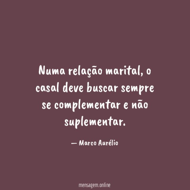 Numa relação marital