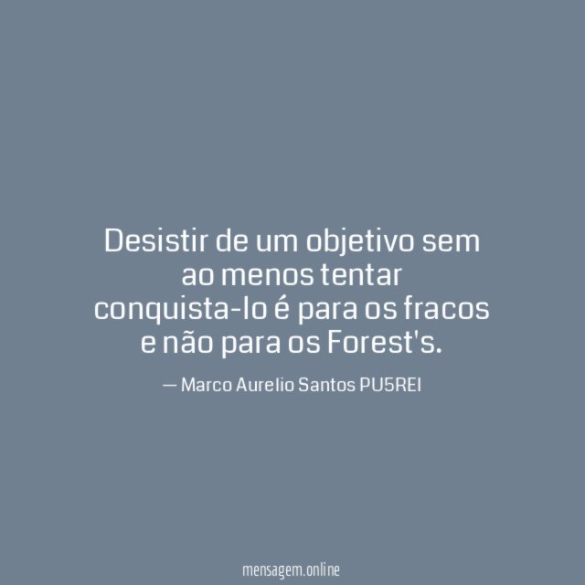 Desistir de um objetivo sem ao menos tentar