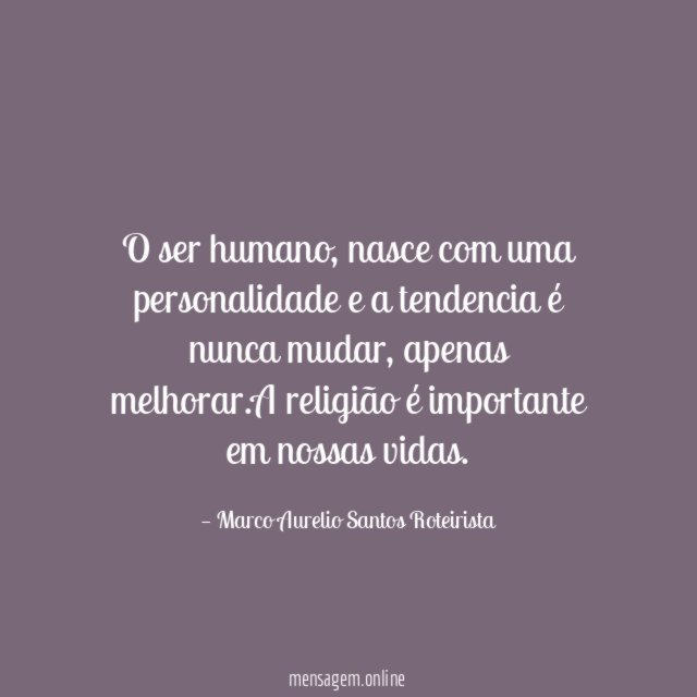O ser humano