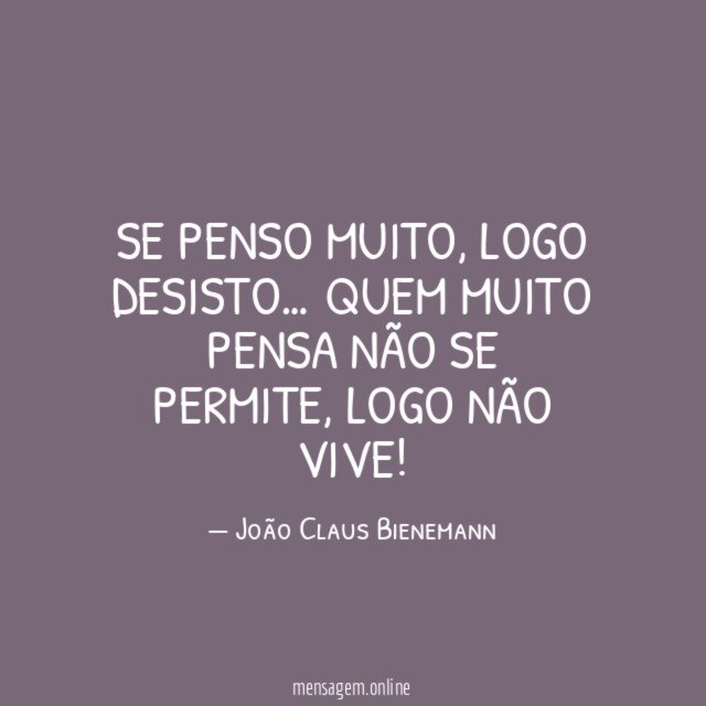 Se penso muito