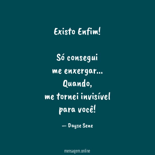 Existo Enfim!