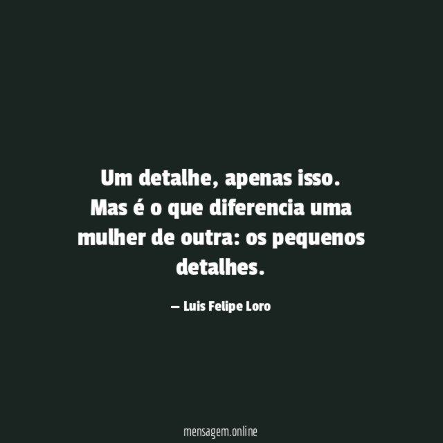 Um detalhe
