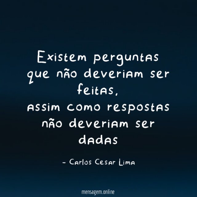 Existem perguntas que não deveriam ser feitas