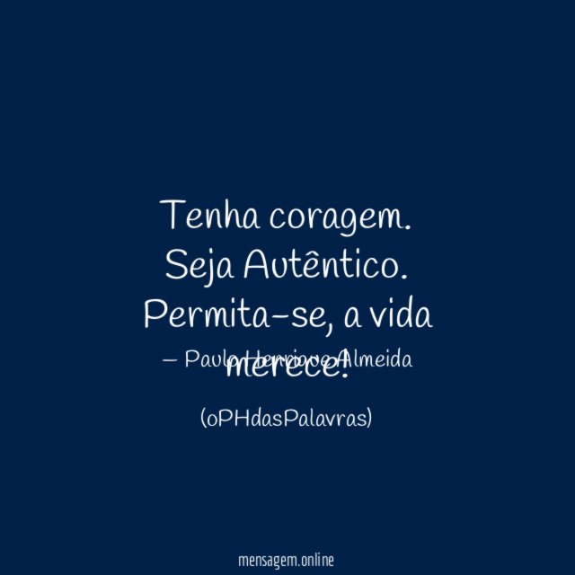 Tenha coragem