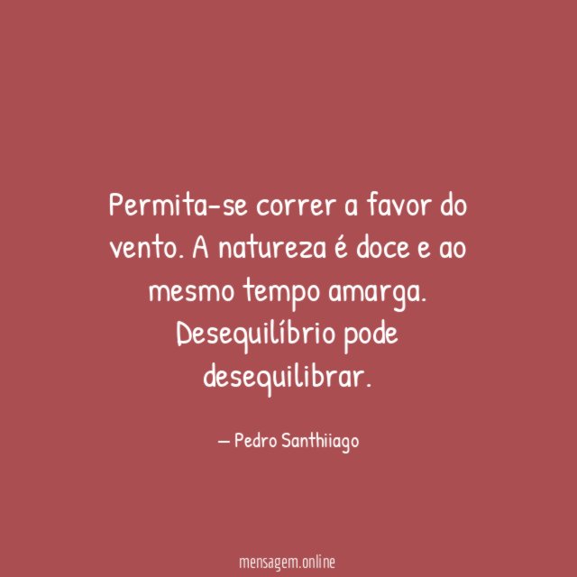 Permita-se correr a favor do vento