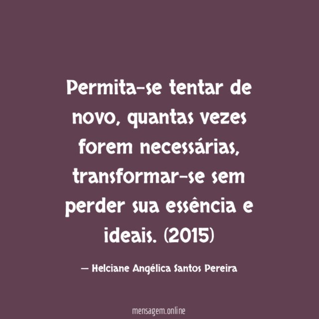Permita-se tentar de novo