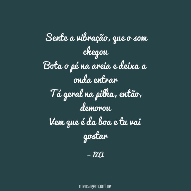Sente a vibração