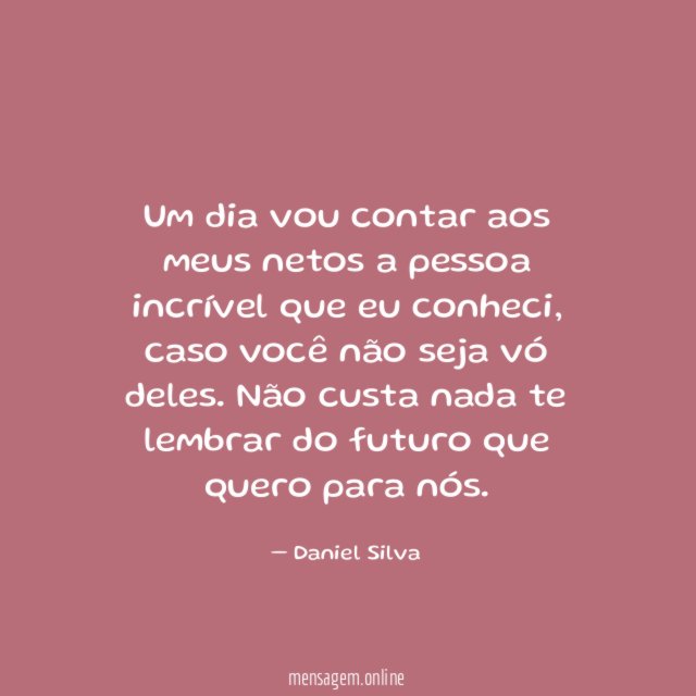 Um dia vou contar aos meus netos a