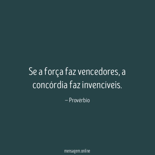 Se a força faz vencedores