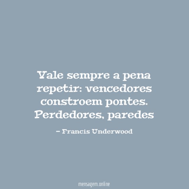 Vale sempre a pena repetir