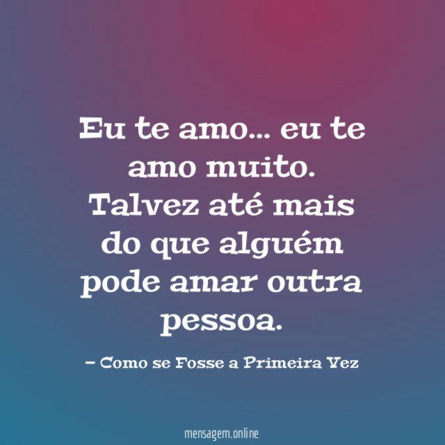 Eu te amo