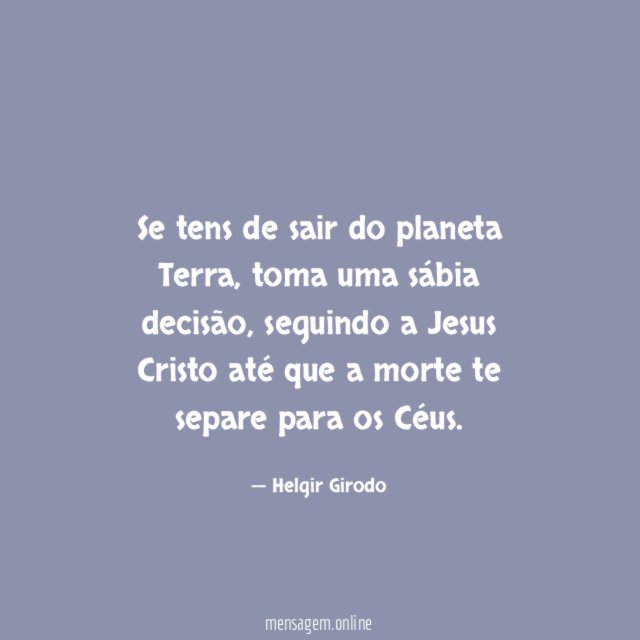 Se tens de sair do planeta Terra