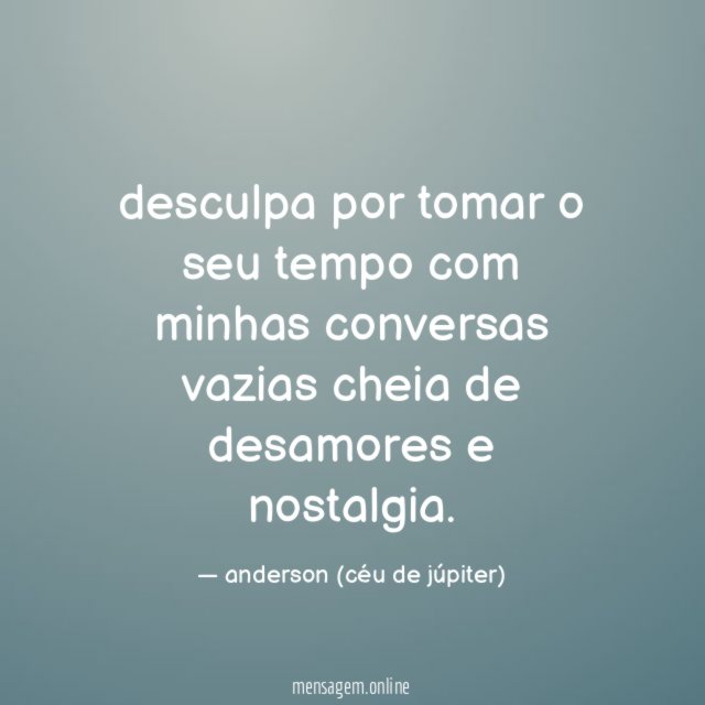 desculpa