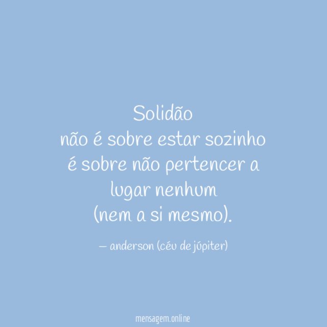 solidão
