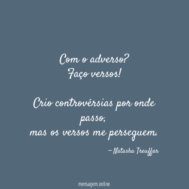 Com o adverso