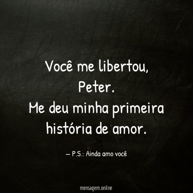 Você me libertou