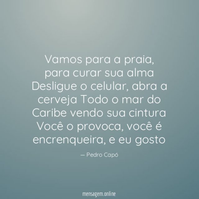Vamos para a praia