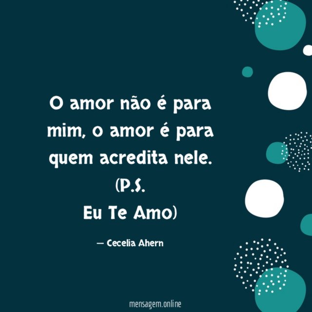 O amor não é para mim