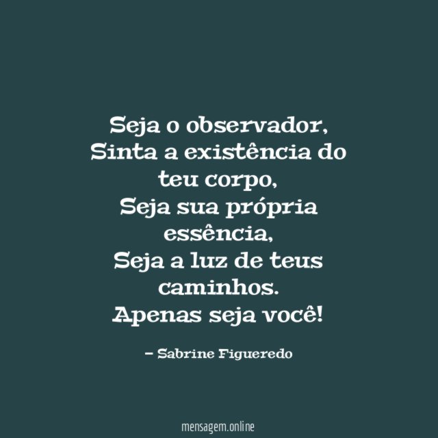 Seja o observador
