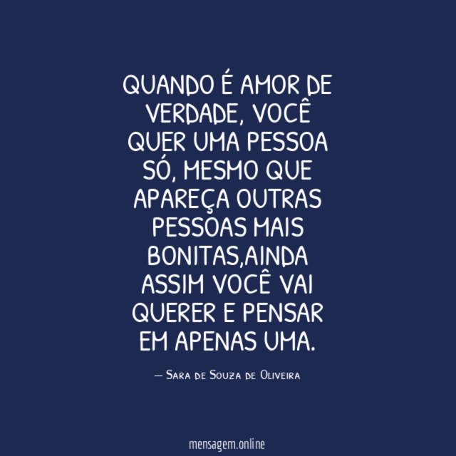 Quando é amor de verdade