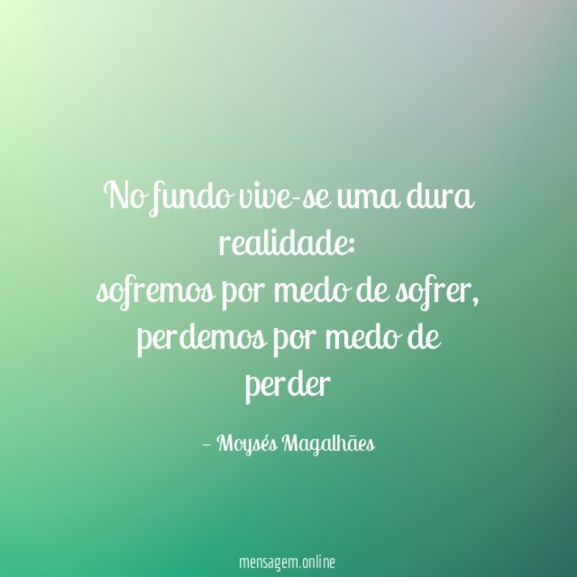 No fundo vive-se uma dura realidade