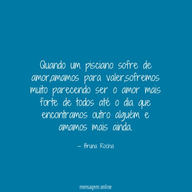 Quando um pisciano sofre de amor