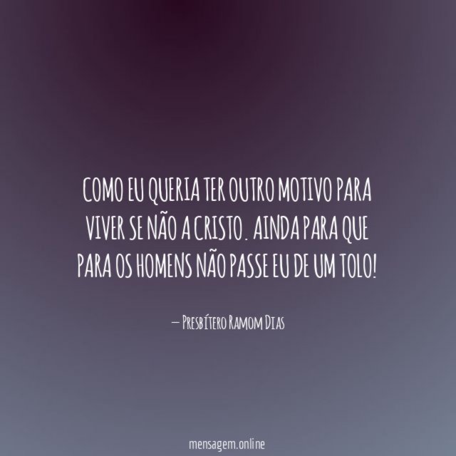 Como eu queria ter outro motivo para viver